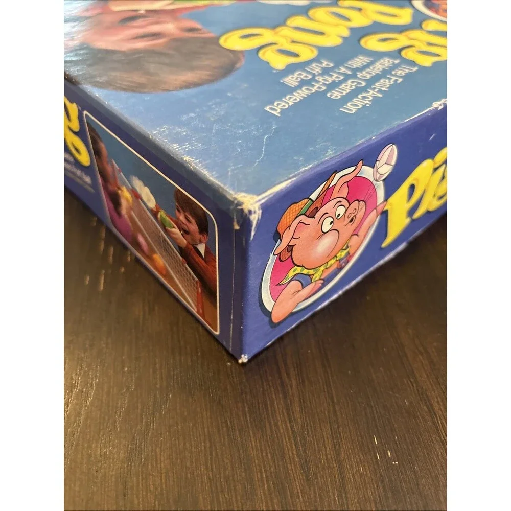 Pig Pong Game 1986 Milton Bradley Complete Puff Balls Vintage Tabletop